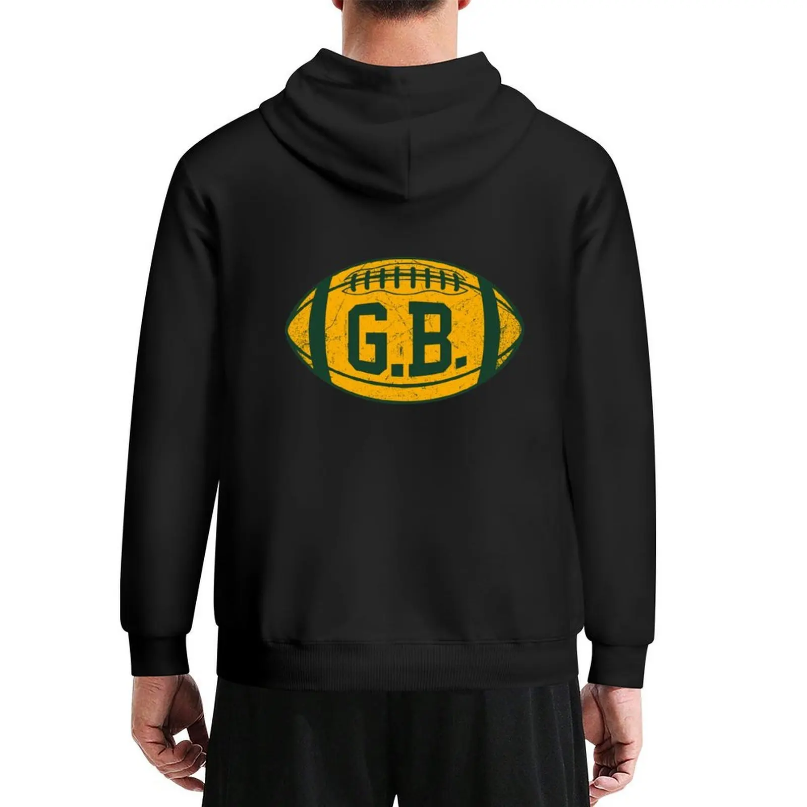 

GB Retro Football - Green Hoodie autumn men's clothing autumn clothes autumn new products big size hoodie