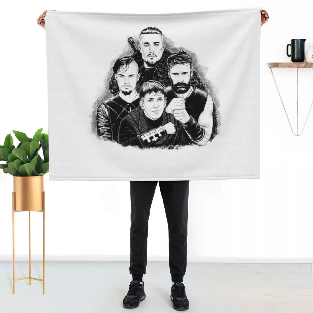The Last Kingdom Portraits Throw Blanket Decorative Soft Throw Blanket for Couch Sofa