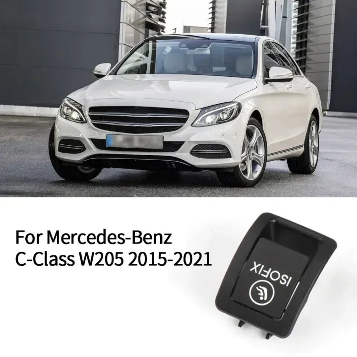 Черный чехол ISOFIX на заказ для Mercedes C Class W205 C300 C350 C200 C180, размещение автомобиля на заднем детском сиденье