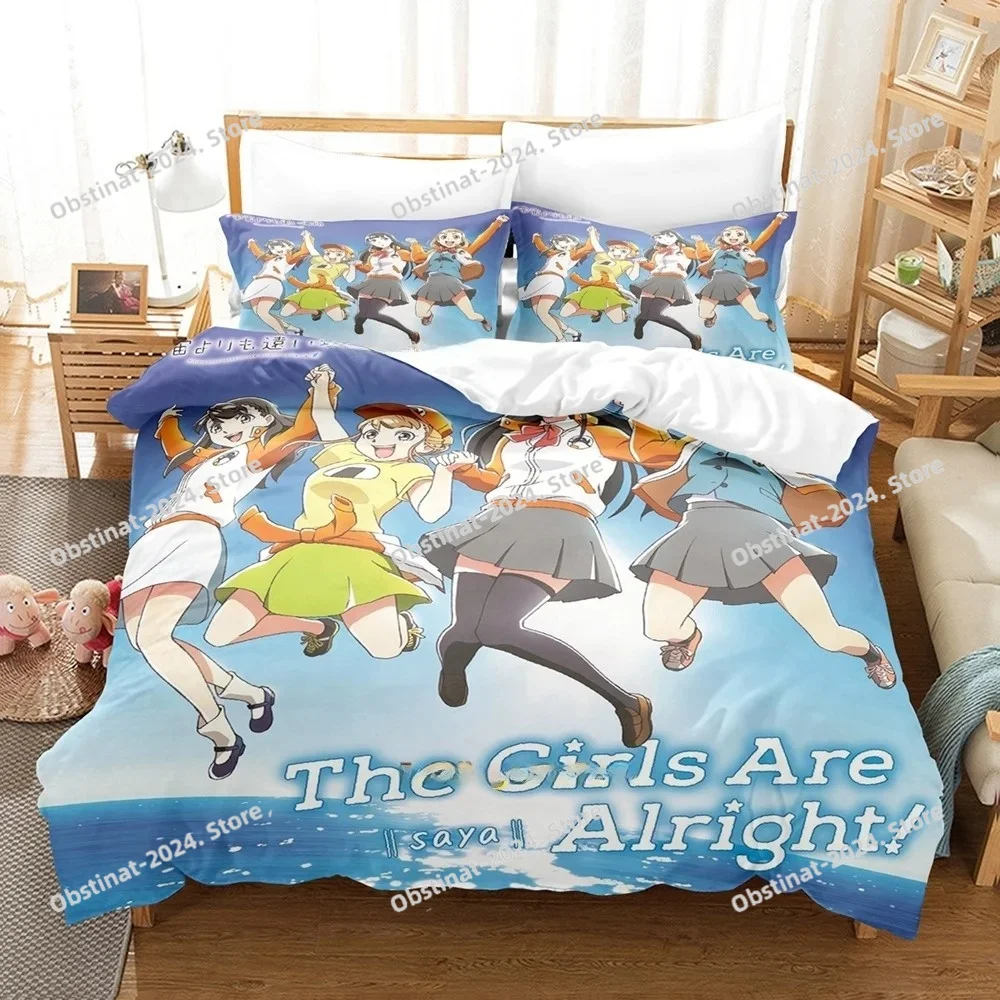 

New Anime A Place Further Than The Universe Bedding Set Single Twin Full Queen King Size Bed Set Adult Bedroom Duvet Cover Sets