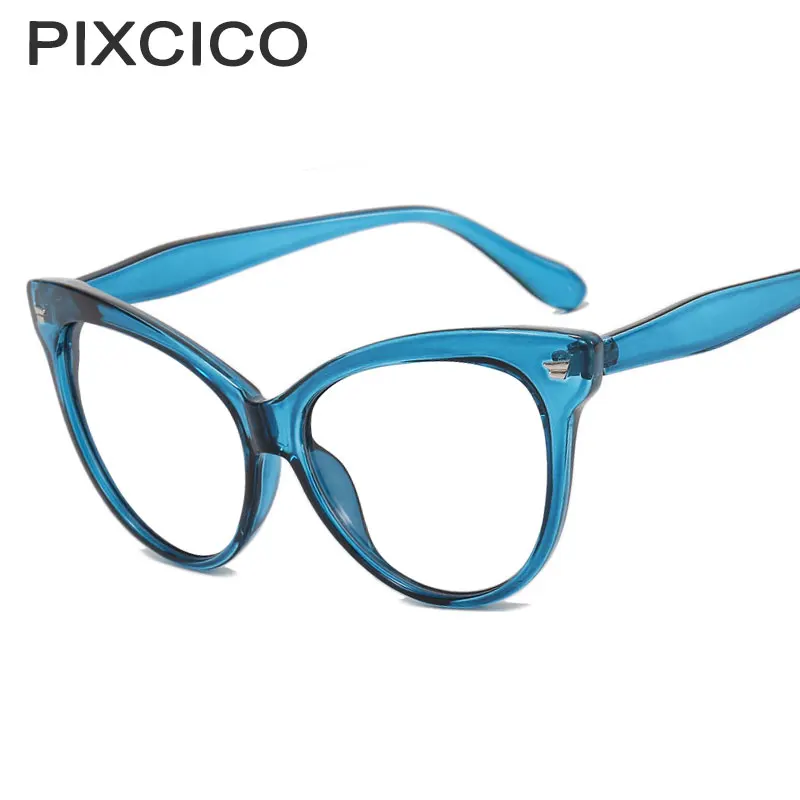 R56436 Retro Cat Eye Reading Glasses for Women Presbyopic Glasses Oversized Cat Eye Trend Optical Computer Transparent Glasses
