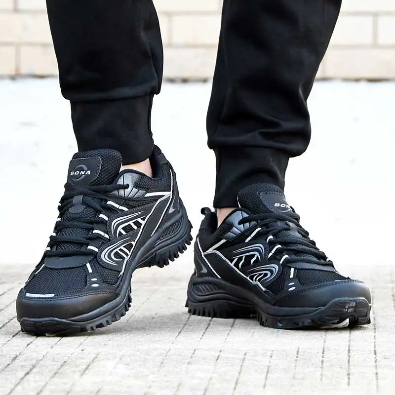 BONA New Designers Popular Sneakers Hiking Shoes Men Outdoor Trekking Shoes Man Tourism Camping Sports Hunting Shoes Trendy