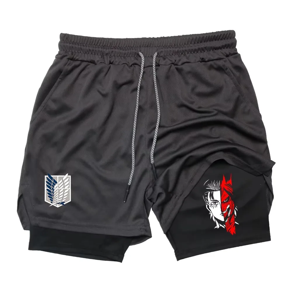 attack-on-titan-anime-impresso-dupla-camada-shorts-esportivos-ginasio-correndo-secagem-rapida-treinamento-ao-ar-livre-verao-2-em-1-shorts-atividade