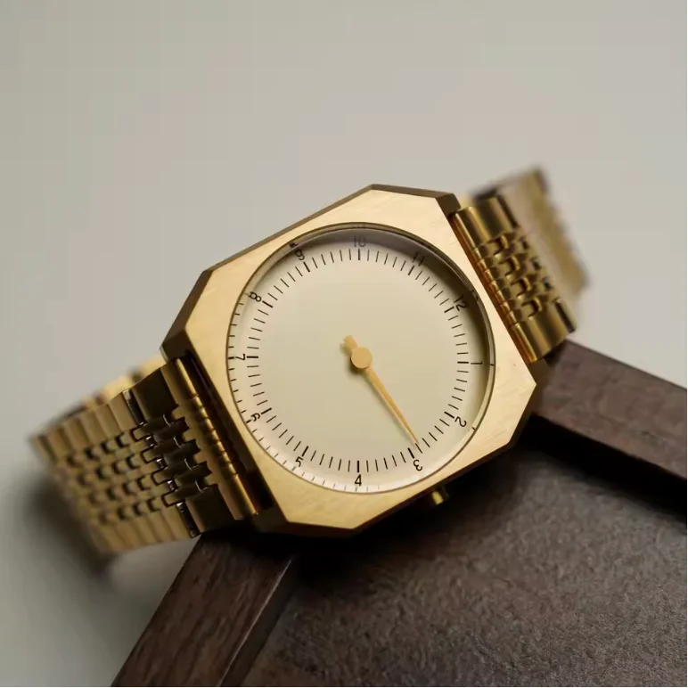 SKU Brand Single Hand Retro Men Watch Square Dial European American Fashion Quartz Wristwatch