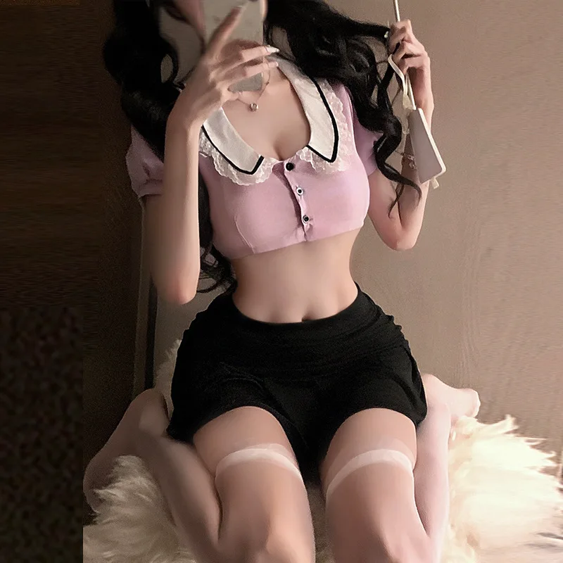 

Japanese Cute Student Costumes Sexy Lingerie Sexy Secretary Office Cosplay Uniform Temptation Schoolgirl Suit Underwear Babydoll