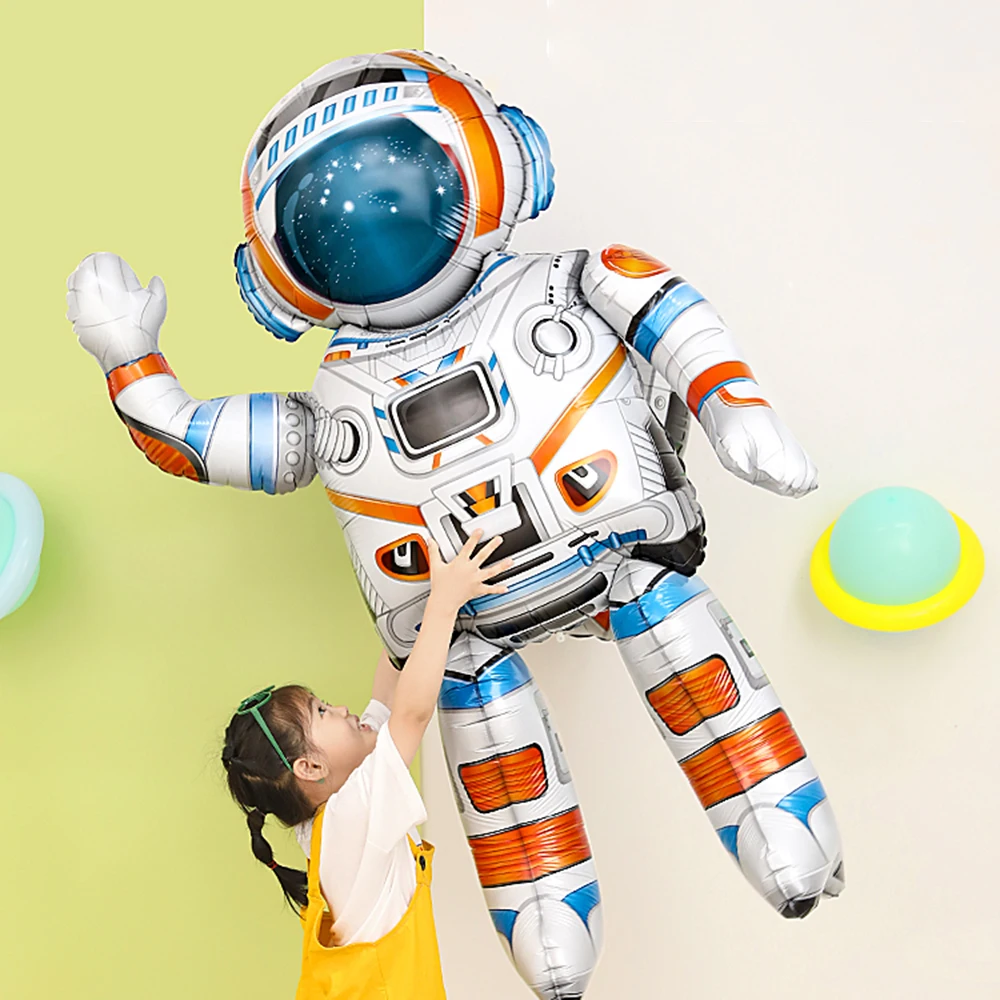 Große Astronauten-Luftballons, Weltraum-Thema, Party-Dekoration, aufblasbarer Astronaut für Babyparty, Kinder, alles Gute zum Geburtstag, Party-Dekoration – Detail 1