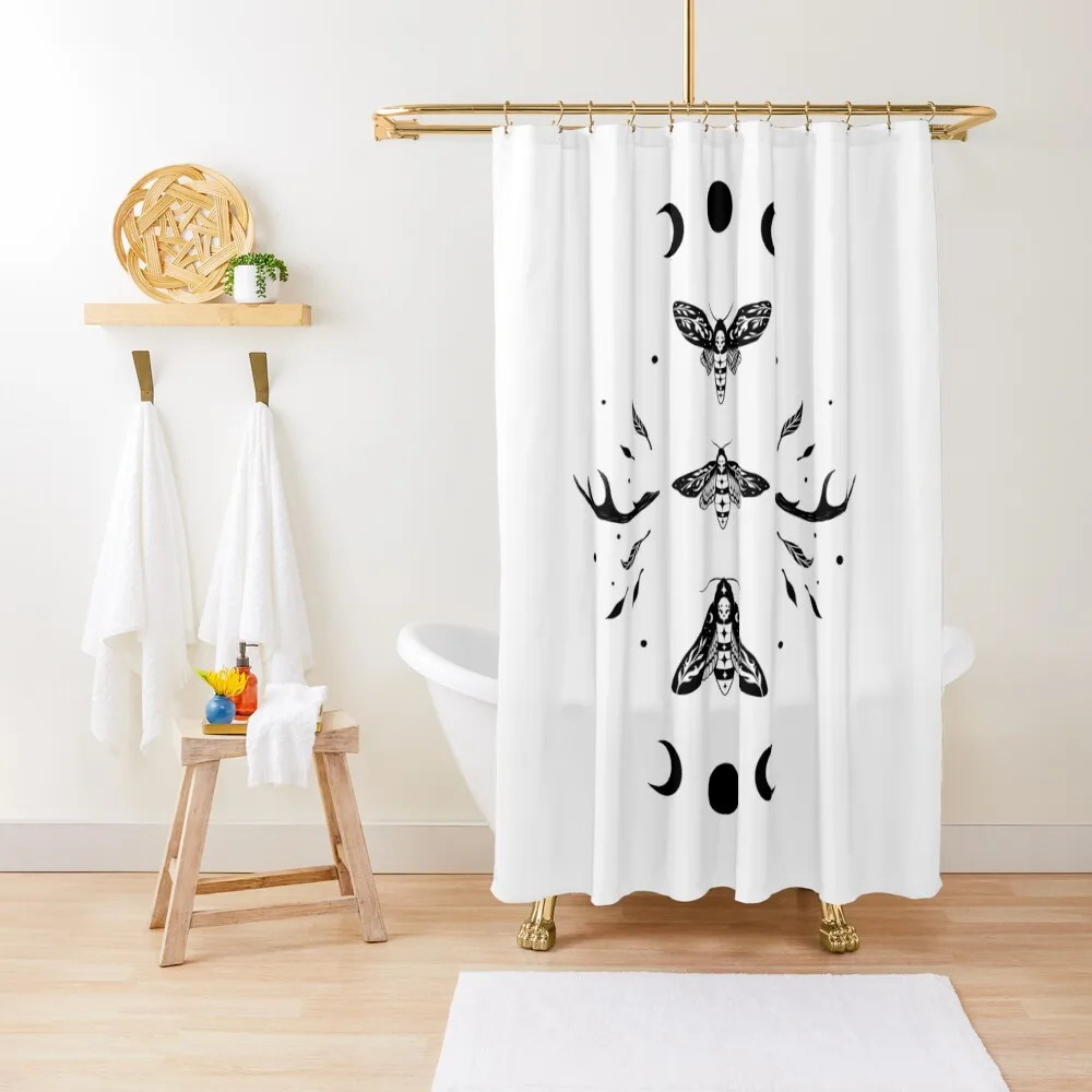 

Death Head Moths Night - Black Shower Curtain Bathroom Deco Bathroom And Shower Products Anime Shower Luxury Bathroom Curtain