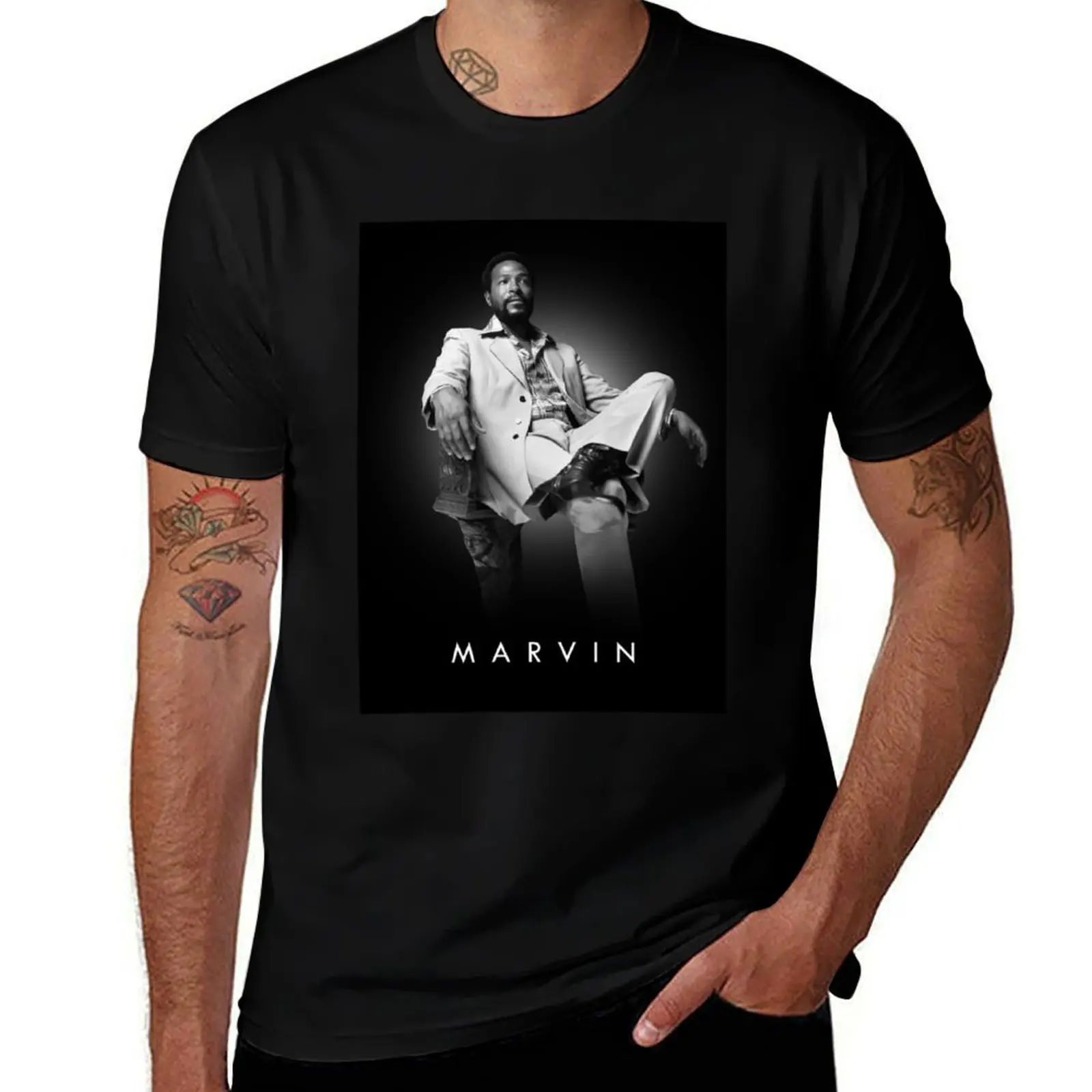 

Marvin Says Love Can Conquer Hate T-Shirt t shirt man luxury t shirts for man pack cotton T-Shirt