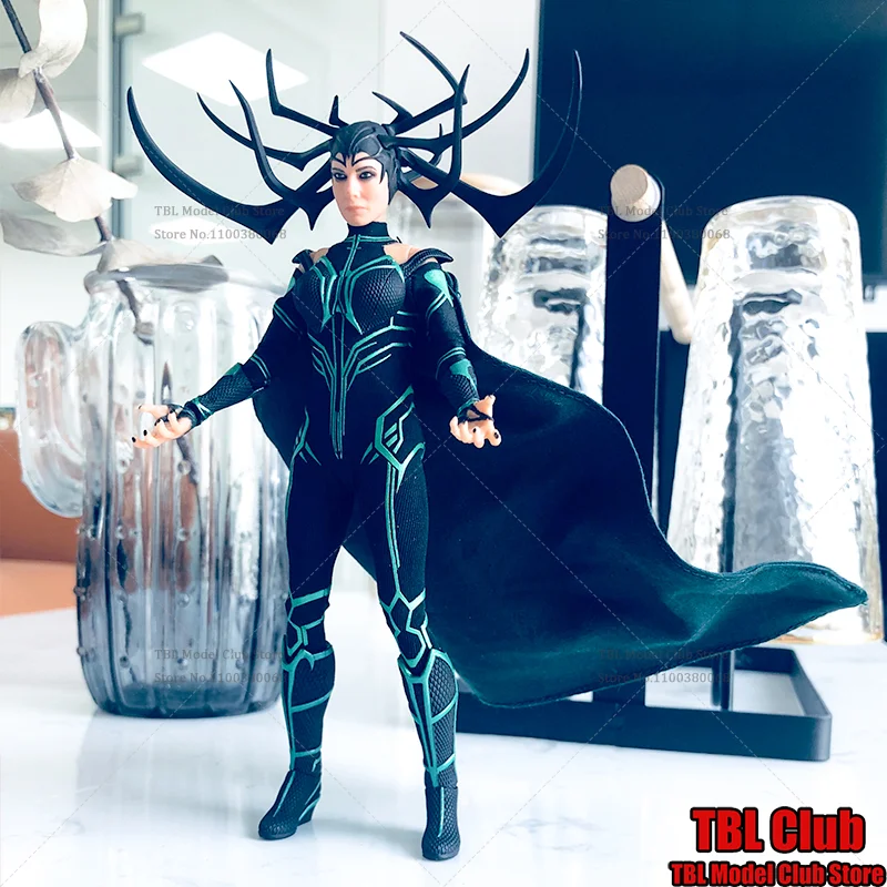 

1/12 Scale Female Clothes Cloak Hela Death Goddess Asgard Queen of the Divine Realm For mezco 6-inch Action Figure Soldier Scene