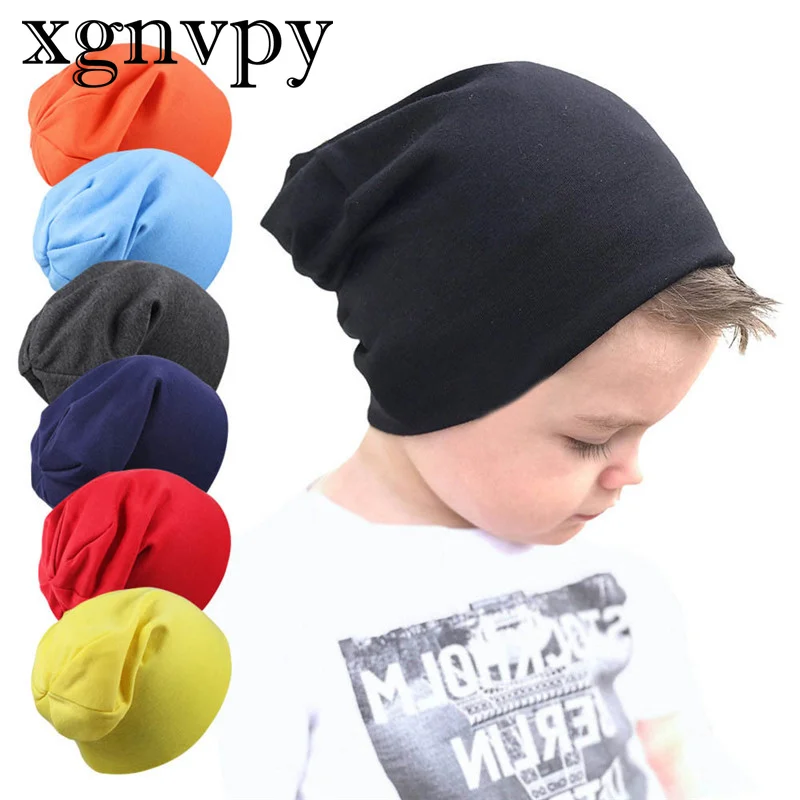 Xgnvpy-Écharpe de brevde Rue pour Bébé, Chapeau Hip Hop, Chaud, Solide, avec Document, pour Garçon et Fille, Collection Printemps-Automne et Hiver