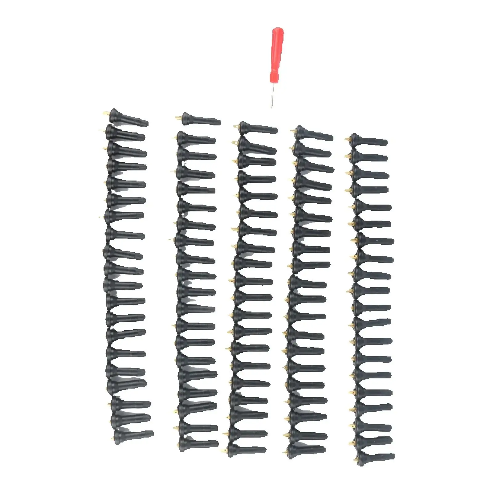 

100Pcs TPMS Rubber Valve Stems 20008 17-20008 20018 Fit FOR Ford Chevy Chrysler Buick Cadillac Subaru Lincoln