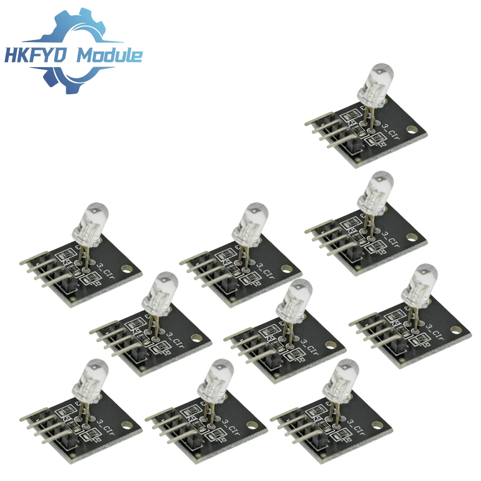 1-100 pièces électronique intelligente 4Pin Module rvb KY-016 trois couleurs 3 couleurs Module de capteur LED rvb pour Arduino bricolage Kit de démarrage