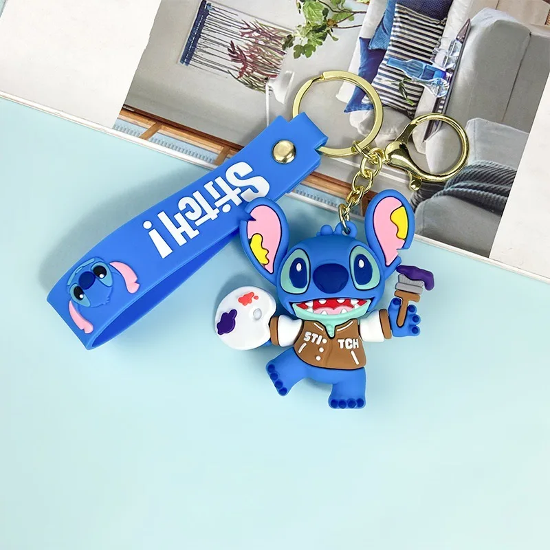 Disney anime ponto chaveiro figura bonito boneca mochila pendente carro chaveiro mochila pendente brinquedos presentes