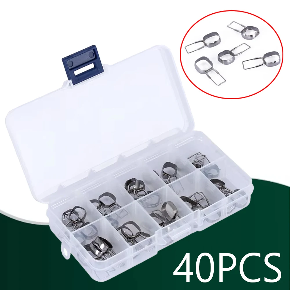 

40 шт., стоматологические ортодонтические молярные космические брекеты, предварительно сформированные 32 # -41 # Ленты-петли для выравнивания зубов детей