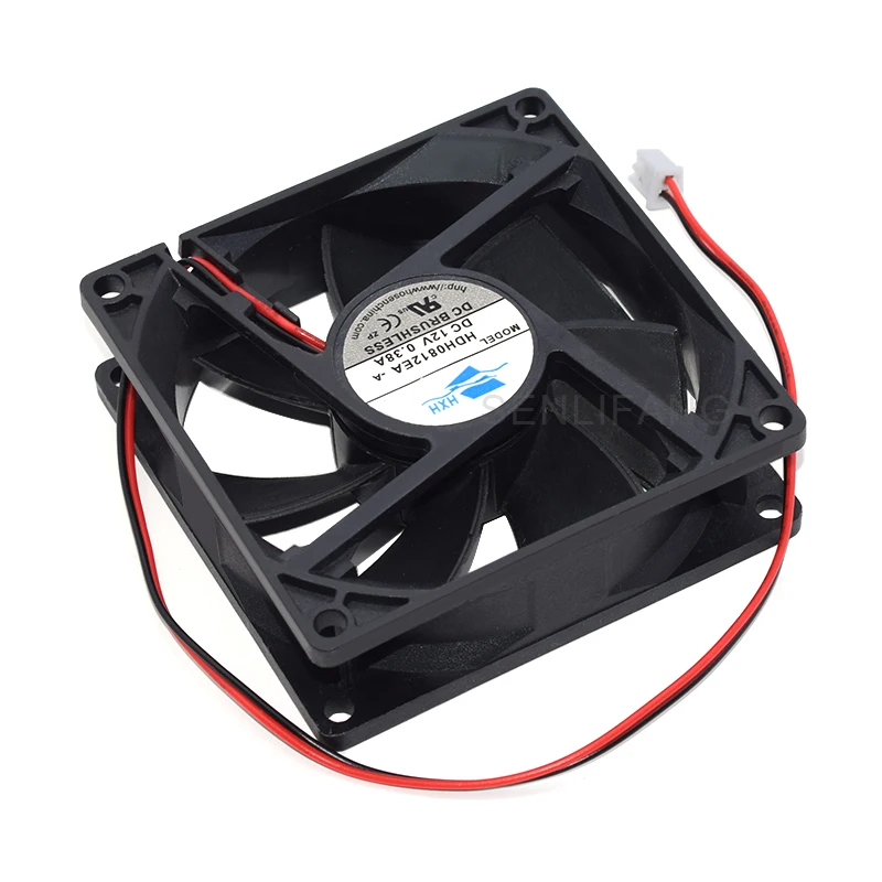 Nuevo hdh0812ea-a 12 V 0,38 A 8025 80 mm cuadrado de alta velocidad/gran volumen de aire ventilador