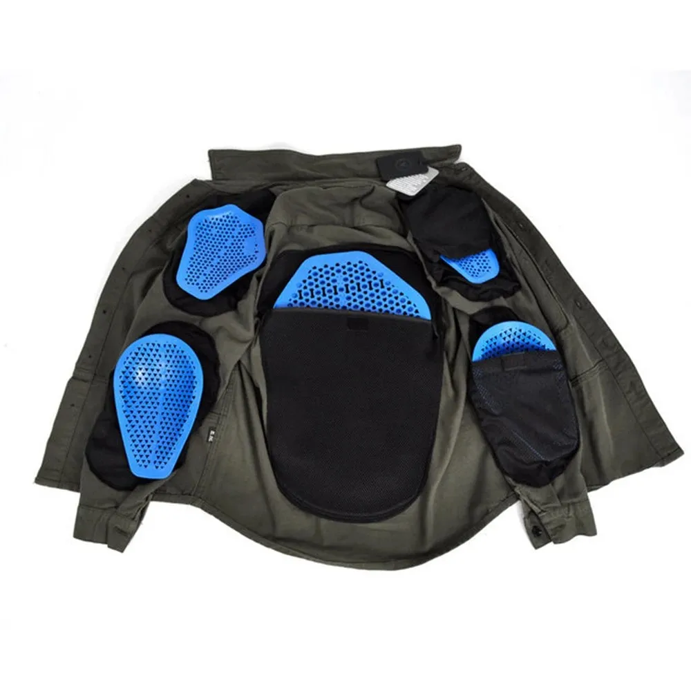 Veste de moto rétro portable pour hommes, équipement de protection CE intégré, vêtements anti-chute pour vélo de course, quatre saisons, été