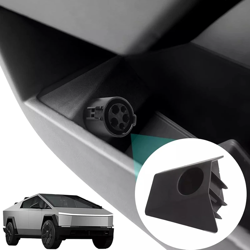 

Car Charging Adapter Storage Box Durable ABS Adaptor Box For Cybertruck 2023 2024