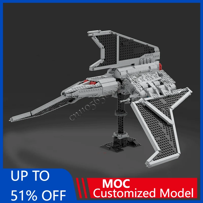 

1883 детали MOC Star Battle Speed Type Starfighter, модель строительных блоков, кирпичи, сделай сам, креативная сборка, развивающие игрушки, подарки для детей