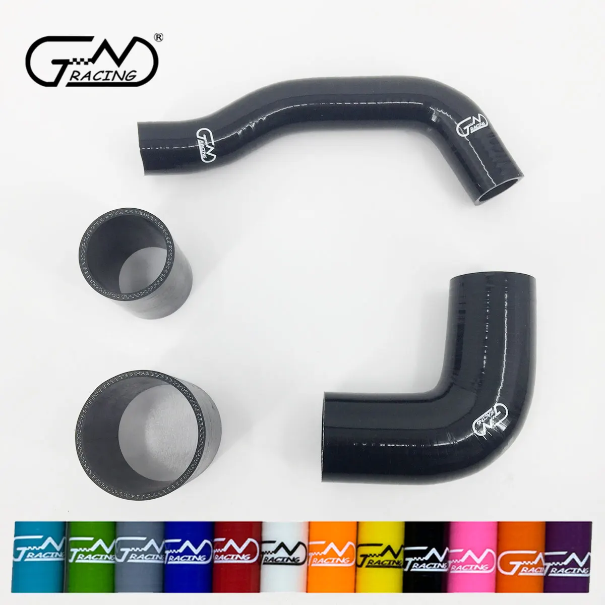 Passend für 2004–2007 Subaru Impreza WRX STI JDM 2,0 Liter Silikon-Ladeluftkühlerschlauch-Set