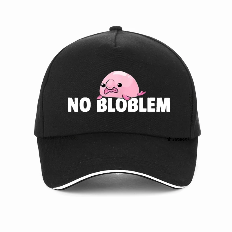 

Funny Thug No Bloblem Pun Blobfish Deal With It hat Young Faddish Summer Baseball Cap men Adjustable Snapback Hats
