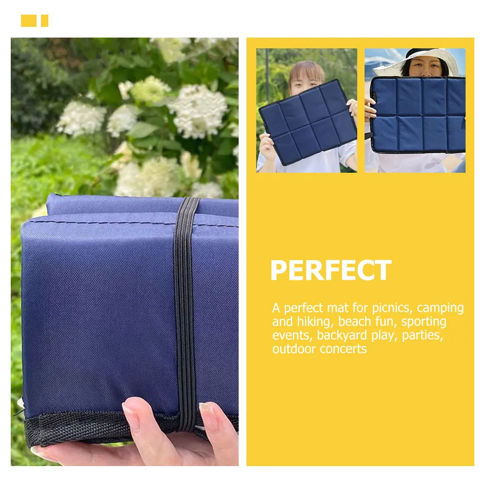

2 Pcs Sleeping Mat Waterproof Seat Cushion Outdoor Cushions Camping Seating for Picnic Pad Blue Sitting Child