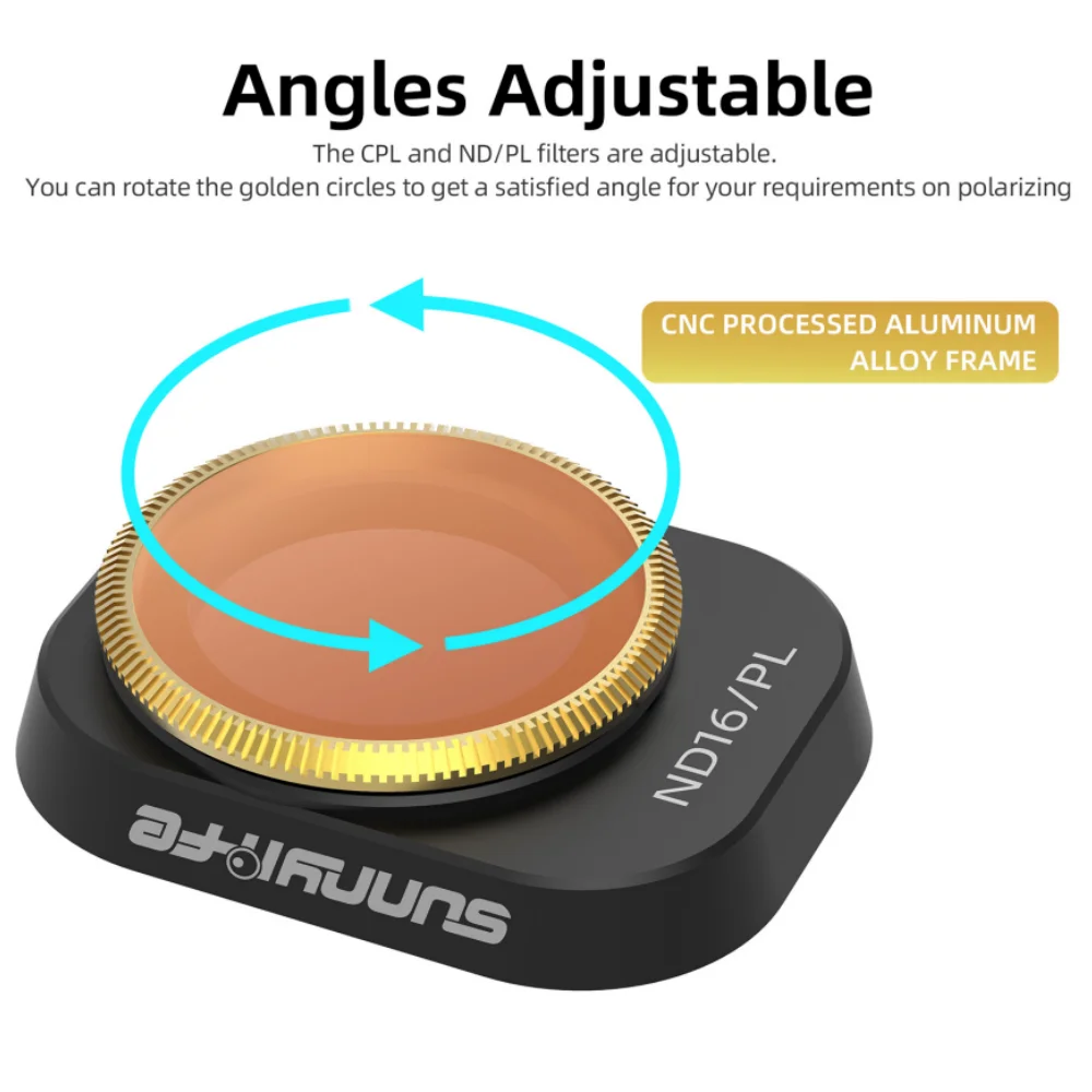 Sunnylife CPL For DJI Mini 4 Pro Filter Adjustable Rotating Optical Glass Lens For Mini 4 Pro Camera Lens Filter Accessories