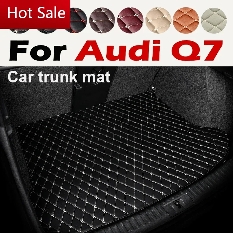 Car Trunk Mat For Audi Q7 4L 5-Seat 2006-2015 07 08 09 10 11 12 13 14 Custom Car Accessories Auto Interior Decoration