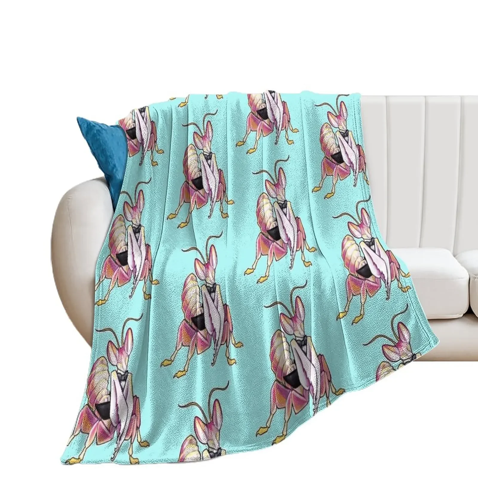 Shim the fancy pants orchid mantis Throw Blanket warm for winter manga Decorative Beds Blankets