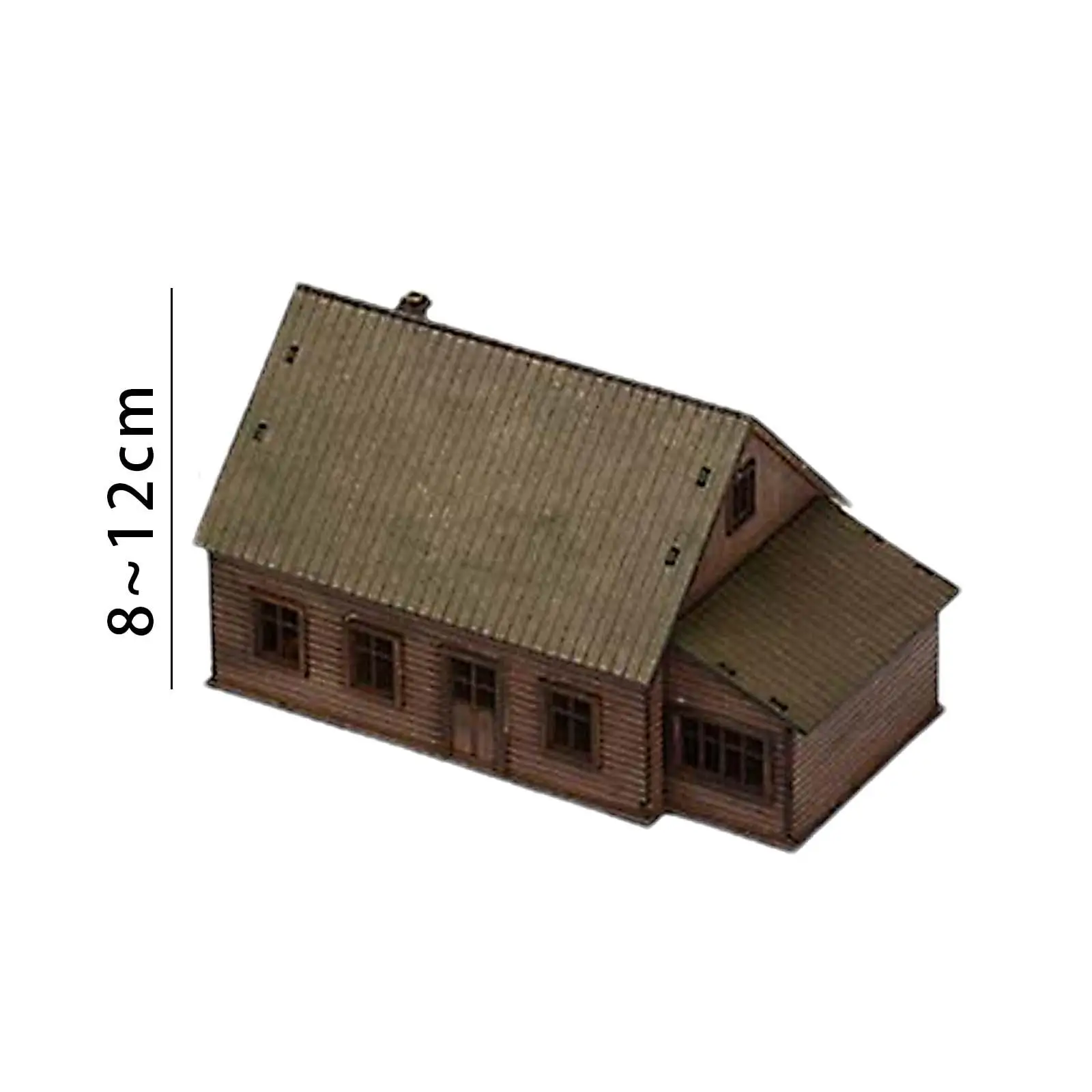 Modelo de casa europea, materiales de construcción de paisaje para modelo ferroviario, 1/72