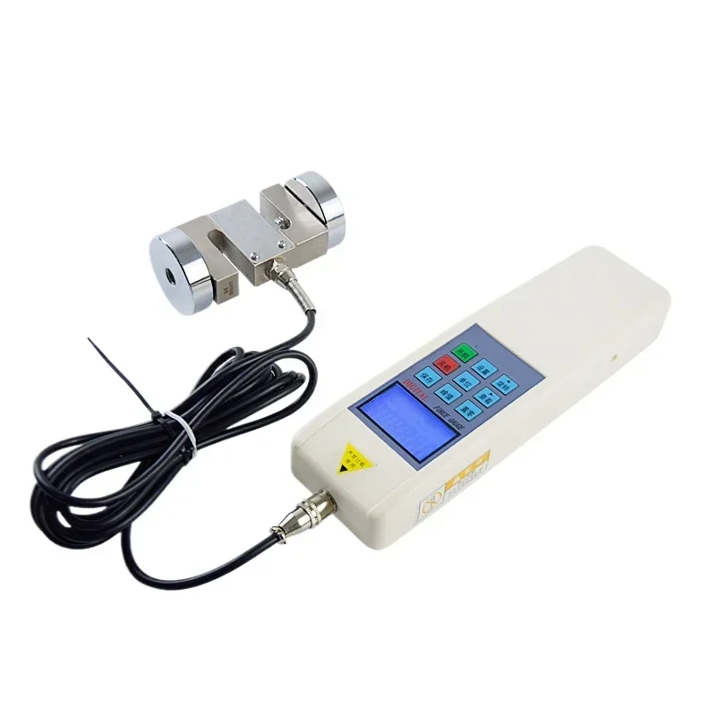 

External Digital Push-Pull Force Meter HF-500K Tension Pressure Tester 500KN Digital Tension Gauge without fixtures