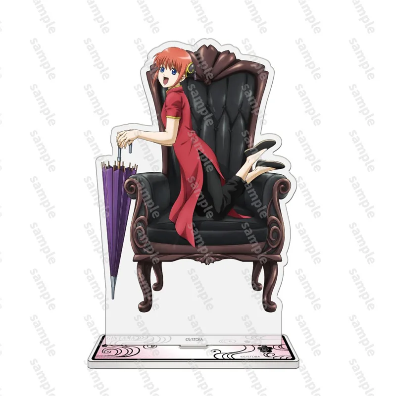 

GINTAMA аниме Саката Гинтоки Кагура акриловая подставка милое украшение для рабочего стола подарок на день рождения игрушки