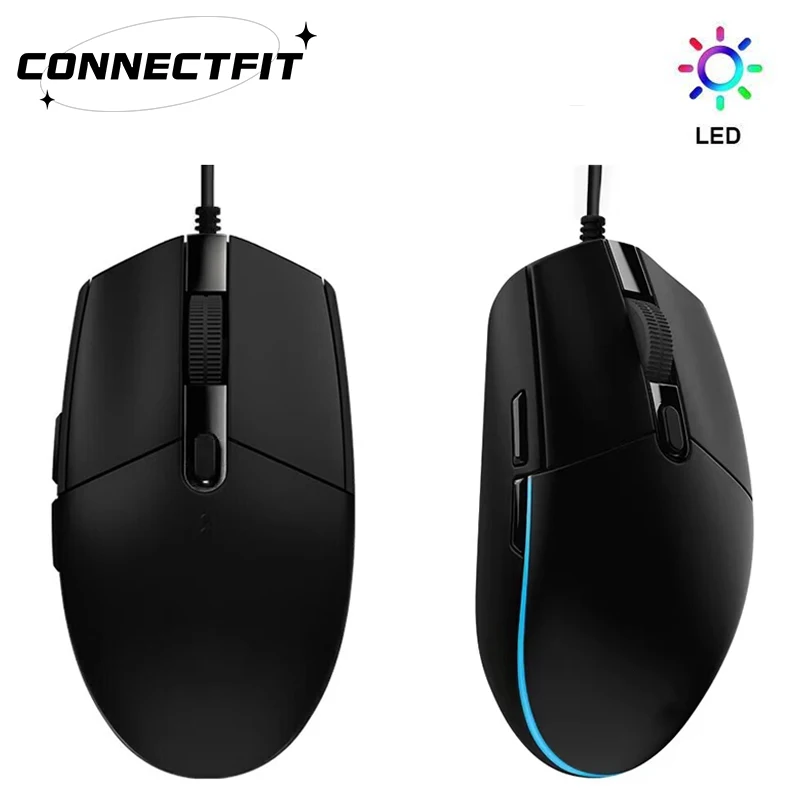 USB Wired Computer Mouse Optical Mouse with Side Button 800 DPI Ergonomic Mice Mause for Laptop Office Desktop PC Mouse