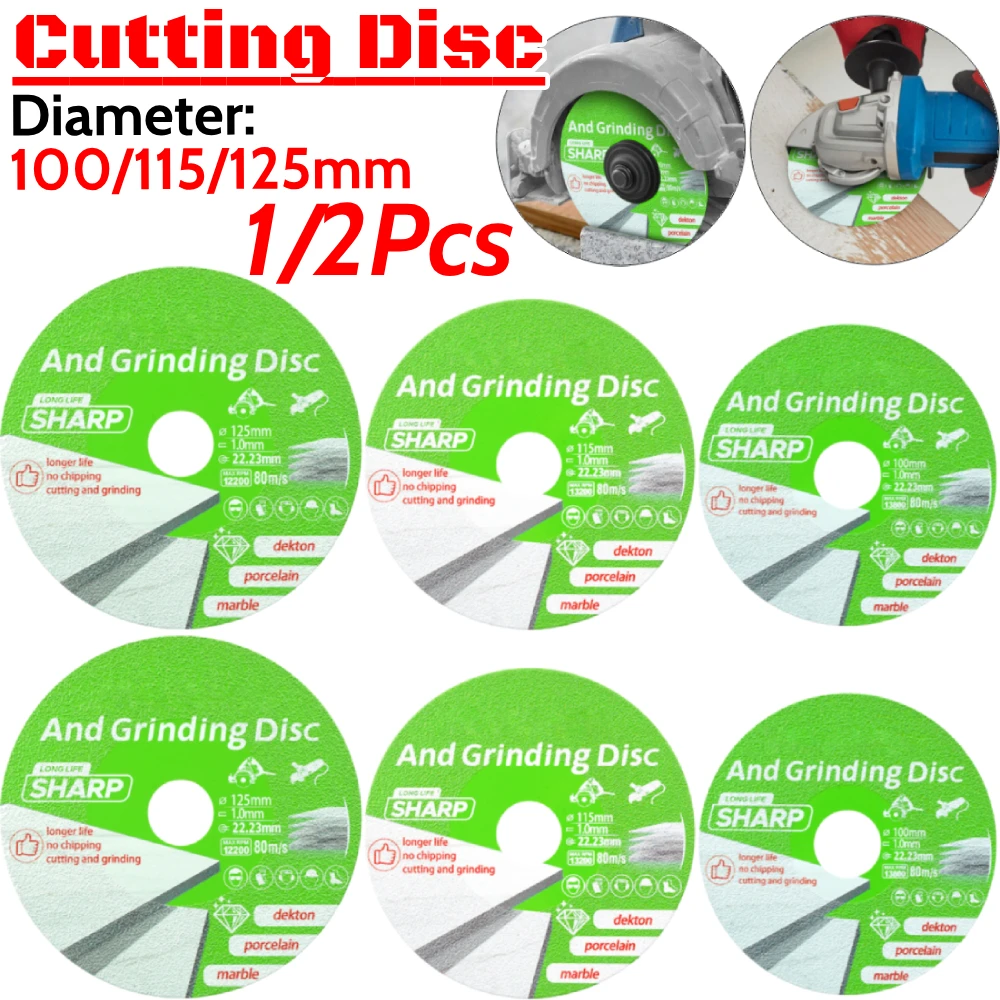 Glass Cutting Disc Multi-Function Flat Angle Grinder Blade Portable Diamond Grinding Disc for Marble Quartz Ceramic Glass