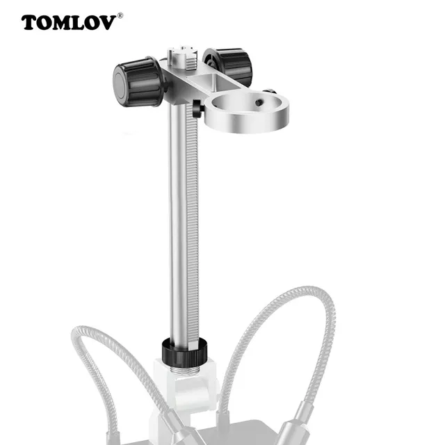 Mikroskop cyfrowy TOMLOV stojak BR01, uniwersalny regulowany uchwyt pulpit wspornik pomocniczy dla Max 1.38 "średnica mikroskopu