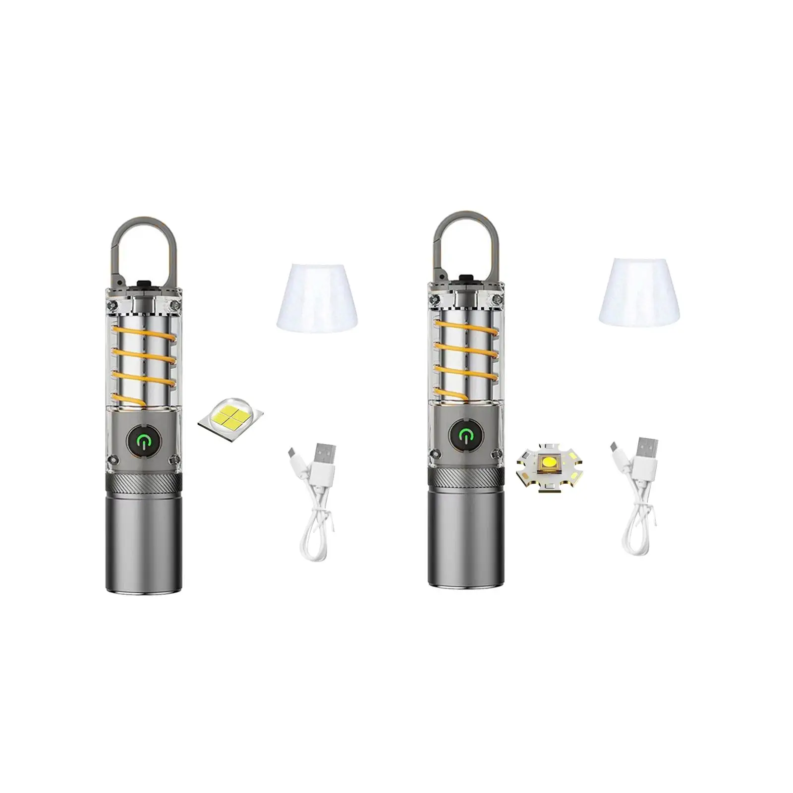 

LED Flashlight Rainproof Emergency Light Lamp Handheld Portable Torch for Backpacking Auto Maintenance Fishing Walking Climbing