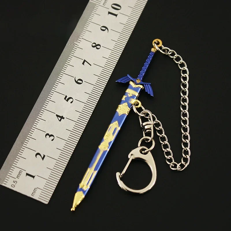 The Hyrule Game Keychain for Boys, The Tears of The Kingdom Figure, Link Master Sword, 9cm, Peripheral Toys, Gifts