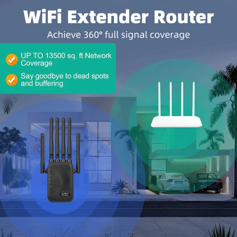 regaton 1200mbps dual band wifi extender, 2.4g+5.8g wireless signal repeater home wifi range booster for indoor coverage regaton 1200mbps dual band wifi extender, 2.4g+5.8g wireless signal repeater home wifi range booster for indoor coverage