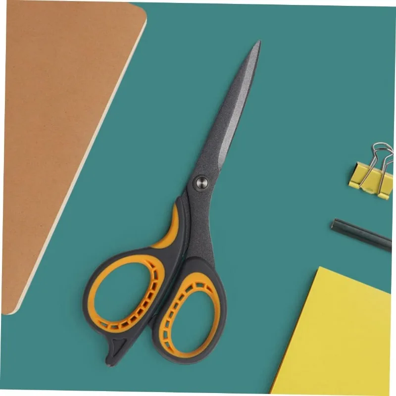 Household Scissors - Multifunctional Stainless Steel Pointed Scissors Teflon Coated Scissors Anti Stick Practical and Durable