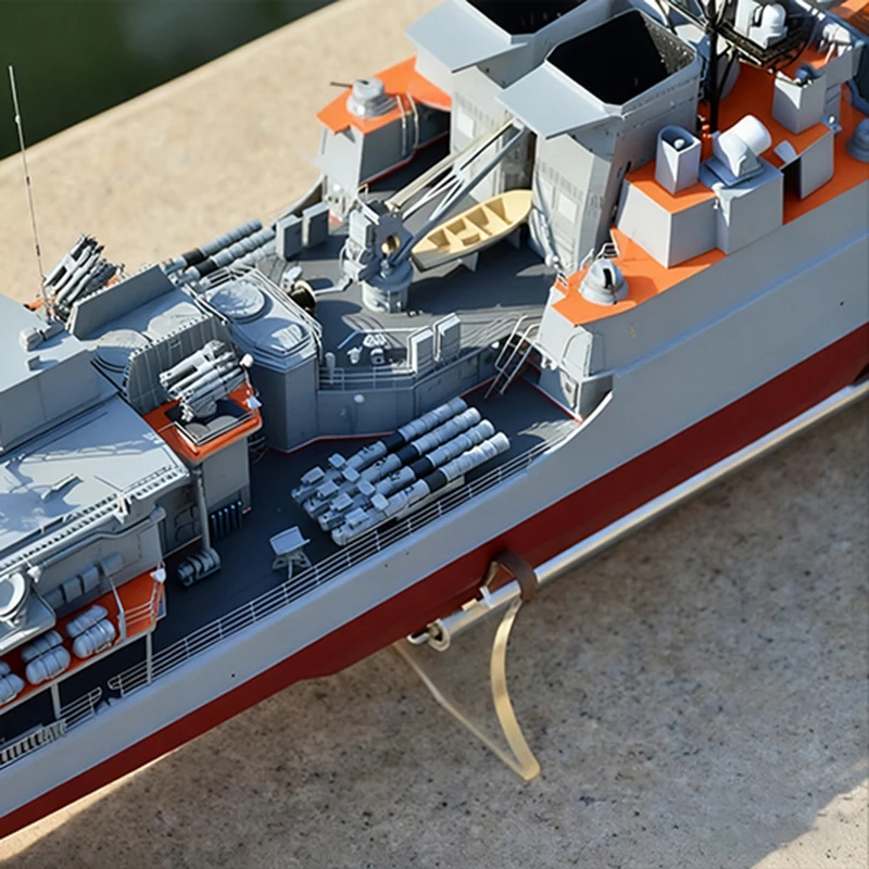Barco rc 1/100, classe dreadnought de 162cm, grande, anti-submarino, barco de controle remoto, casco de fibra de vidro, kit de modelo schiffe, brinquedo de navio