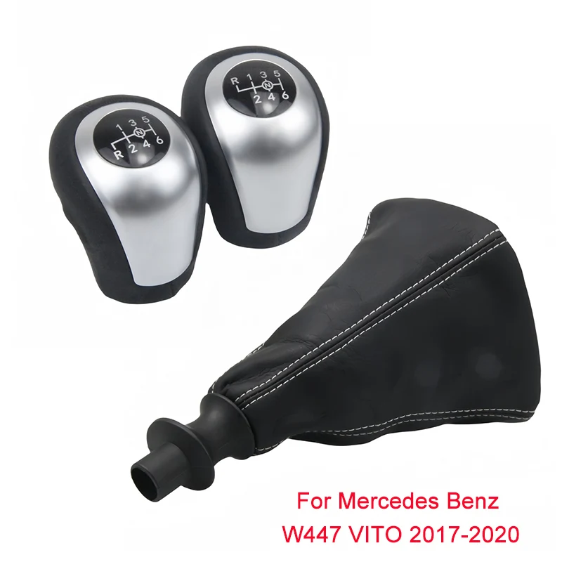 

Car Gear Shift Knob Head Lever Shifter Pen Gearbox Gaiter Boot Collar Case 6 Speed Manual For Mercedes Benz W447 VITO 2017-2020