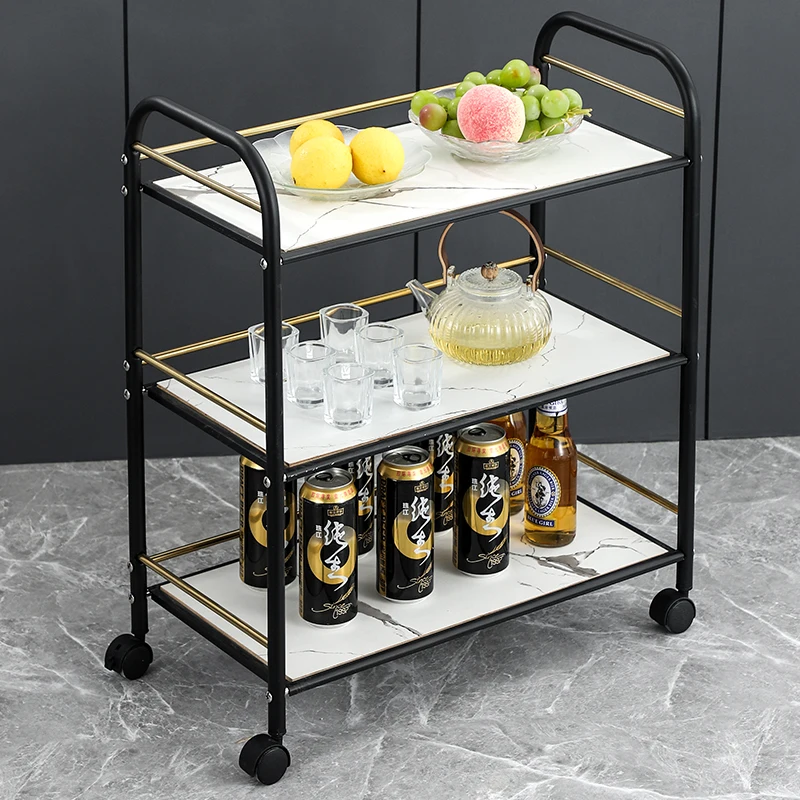 

Stainless Steel Kitchen Trolley Storage Mobile Restaurant Rack Kitchen Trolley Wine Wheels Carro Organizador Con Rueda Furniture