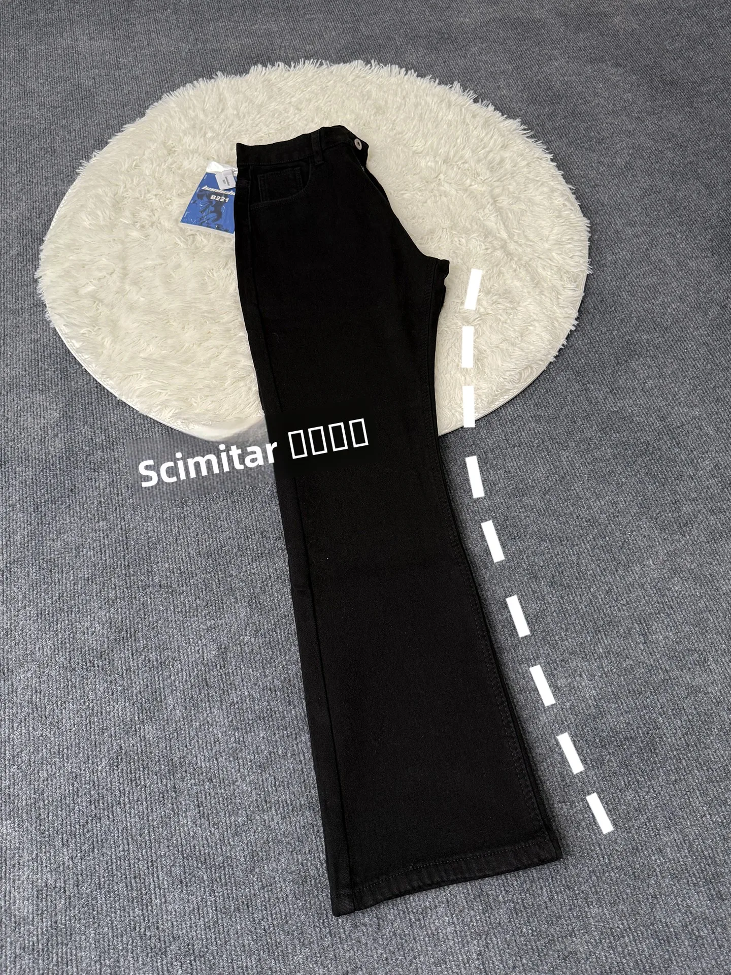 

Bla Elastic Slim Fit Straight Leg Fce Lined Denim Jeans Men's Cleanfit Bootcut Trousers GSS Labora Knife