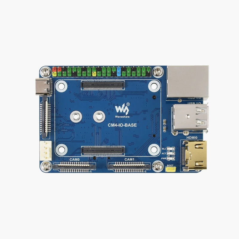 Mini carte d'extension CM4-IO-BASE-B est applicable au Module de calcul Raspberry Pi CM4, Kits de boîtier version complète alimentation US/EU