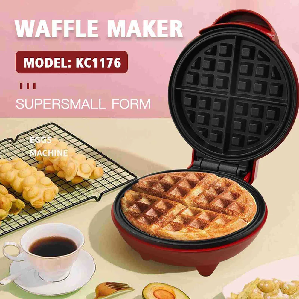 Mini Light Sandwich Breakfast Machine Multi Functional Household Electric Cake Pan Waffle Machine Chicken Rolls Cake Machine