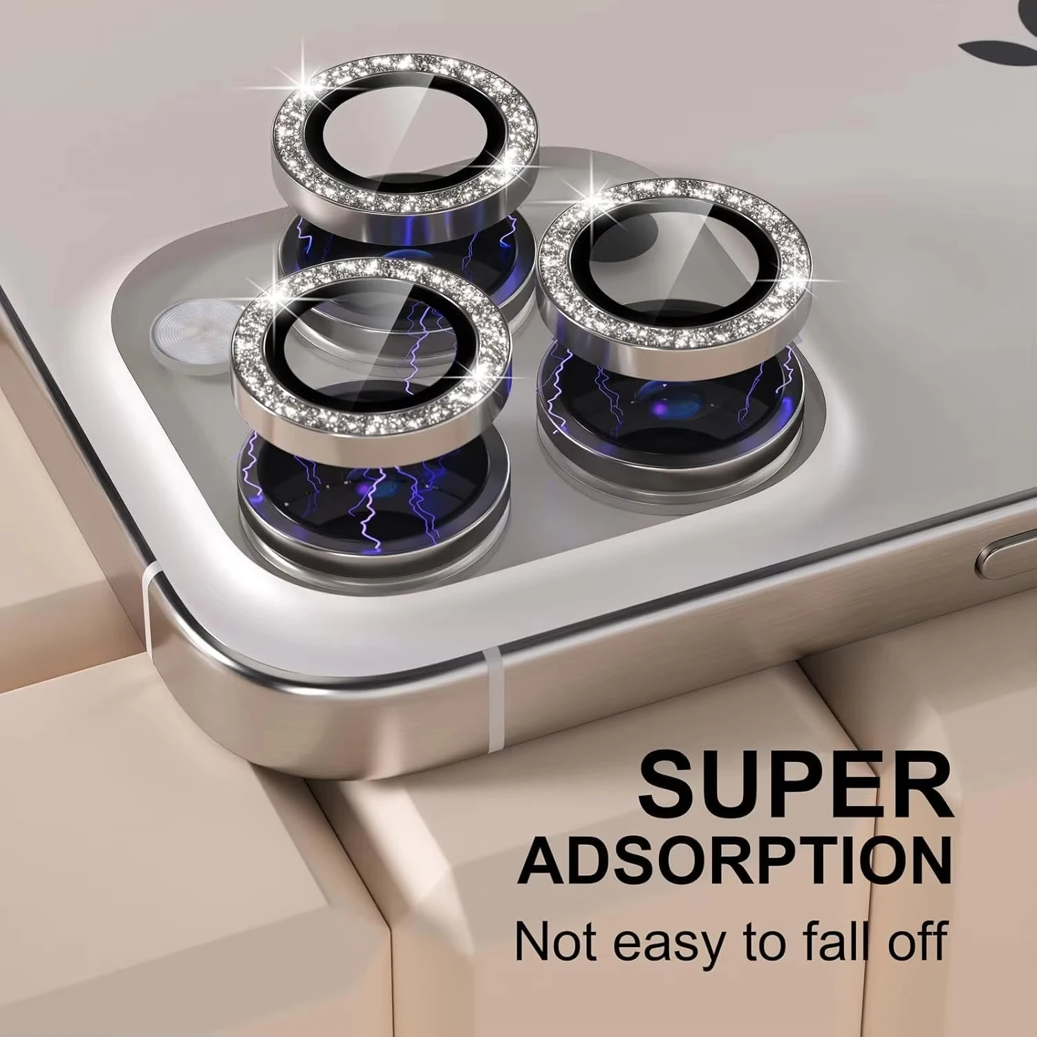 For iPhone Duo Metal Glitter Diamond Camera Protector Film iPhone 18 17 Pro Max Air 16 15 14 Plus 13 12 Mini 11 Pro Lens Glass