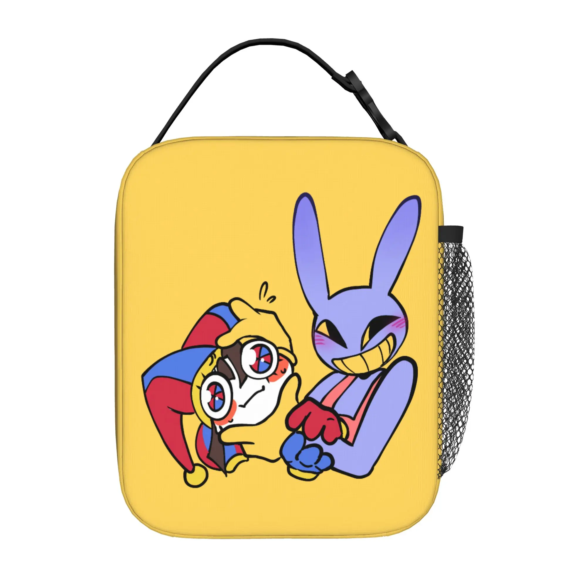 Pomni And Jax Cartoon Digitals Circus Thermal Insulated Lunch Bag for Office  Portable Bento Box Thermal Cooler Food Box
