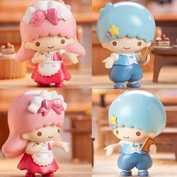 Kawaii Little Twin Star Lala and Kiki Up Town Day Series Anime Action Figure Toys Dolls Gifts for Children