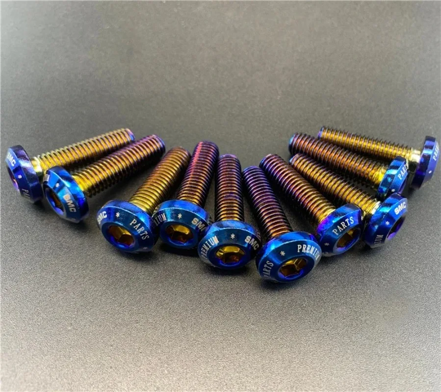 10 قطعة M8 * 30 مللي متر التيتانيوم الترباس المسمار الدوار/قرص فرامل مسامير البراغي تصفيح اللون لهوندا ياماها كاواساكي سوزوكي حلية #2