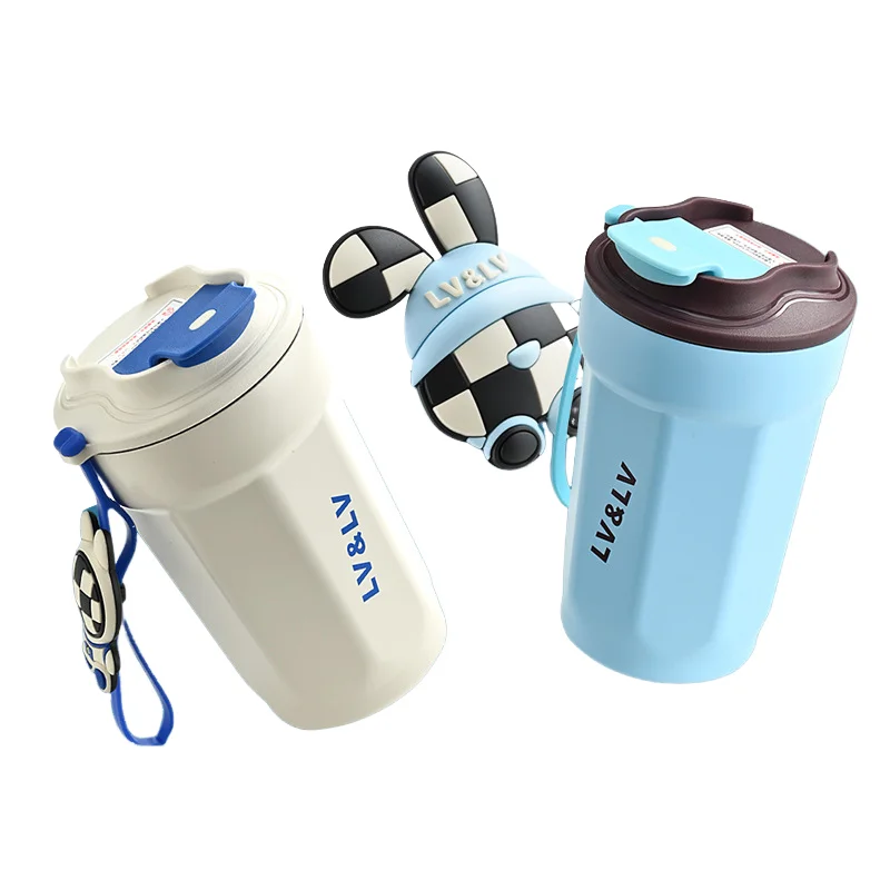 

vacuum cup girls Insulated cup coffee cup student sports water bottle maternity cup hot-selling cup Kawaii hot water cup