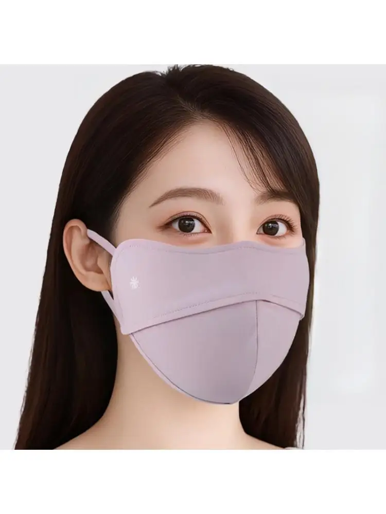 

R6FE Cycling Running Face Covering Ice Silk Sunscreens Masked Reusable Respirator